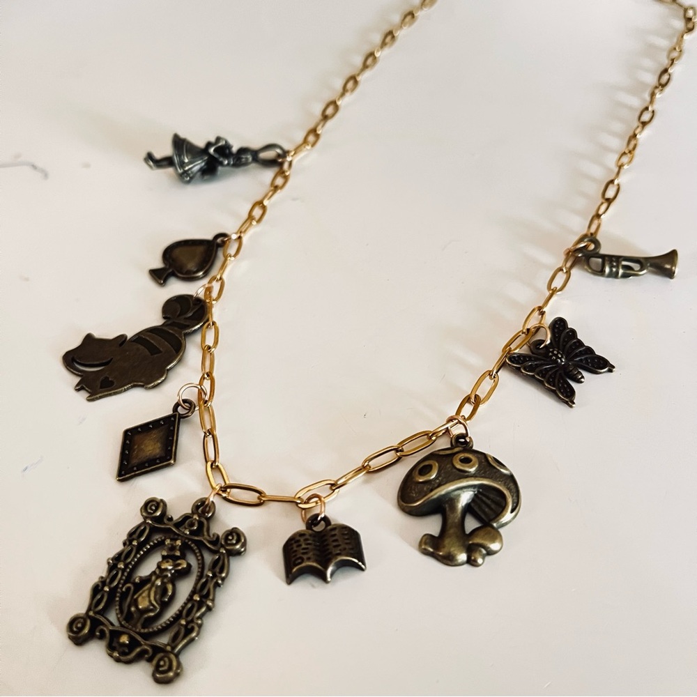Alice in wonderland Charm Necklace